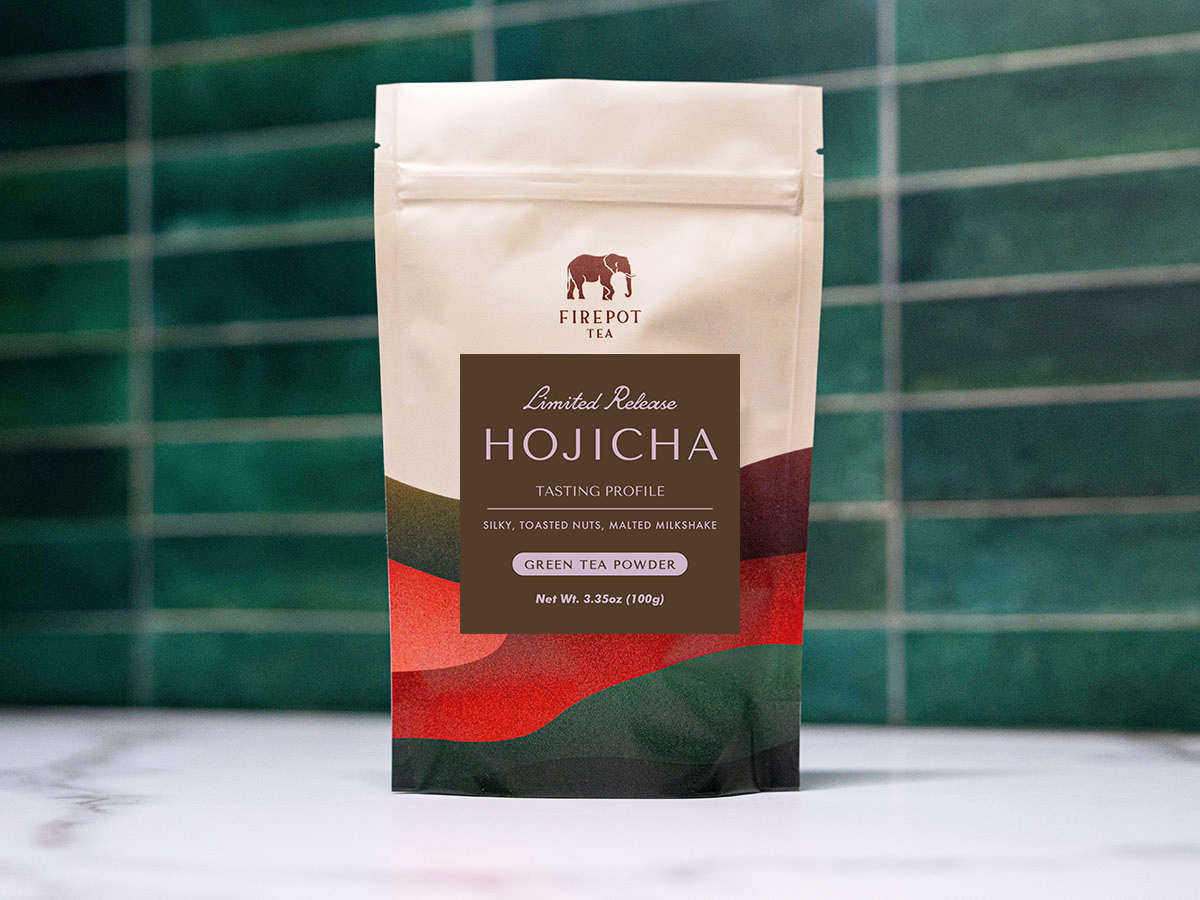 limited edition bag of hojicha tea